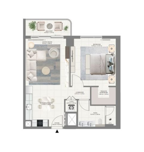 Pier Point 1-Bedroom Apartment