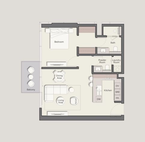 Belgrove Residences 1BR