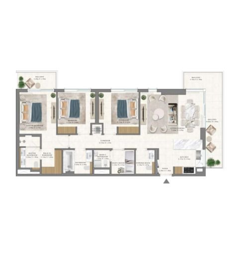 Vida Residences Club Point 3br