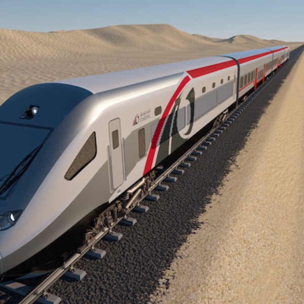 Etihad Rail The locations of first passenger stations for train linking seven emirates