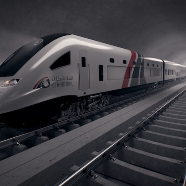 Etihad Rail The locations of first passenger stations for train linking seven emirates