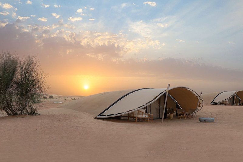 Desert glamping