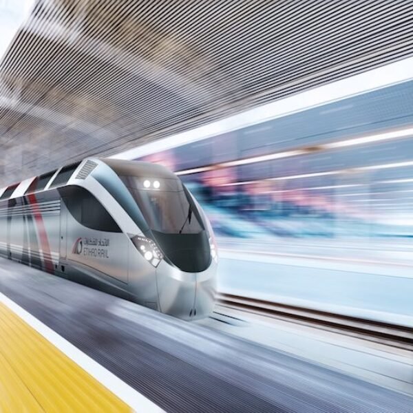 Etihad Rail The locations of first passenger stations for train linking seven emirates