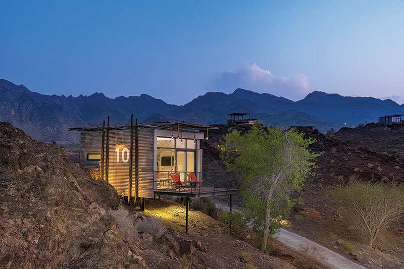 Embrace mountain living in a luxe glamping lodge