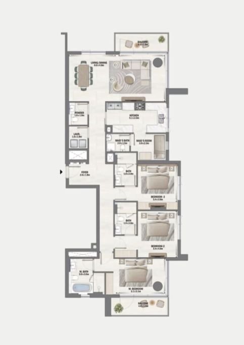 3-Bedroom apartment
