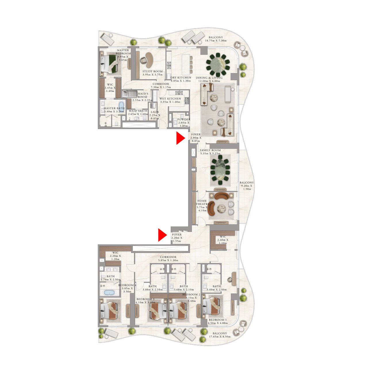 5-Bedroom Penthouse