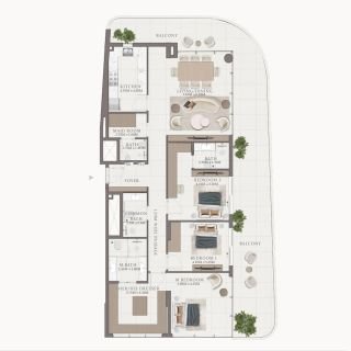 Sunrise Bellagio 3-BR apartments