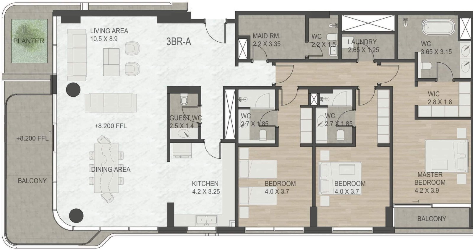 Taraf-Luce-Palm-Jumeirah-Floor-Plans-3BR