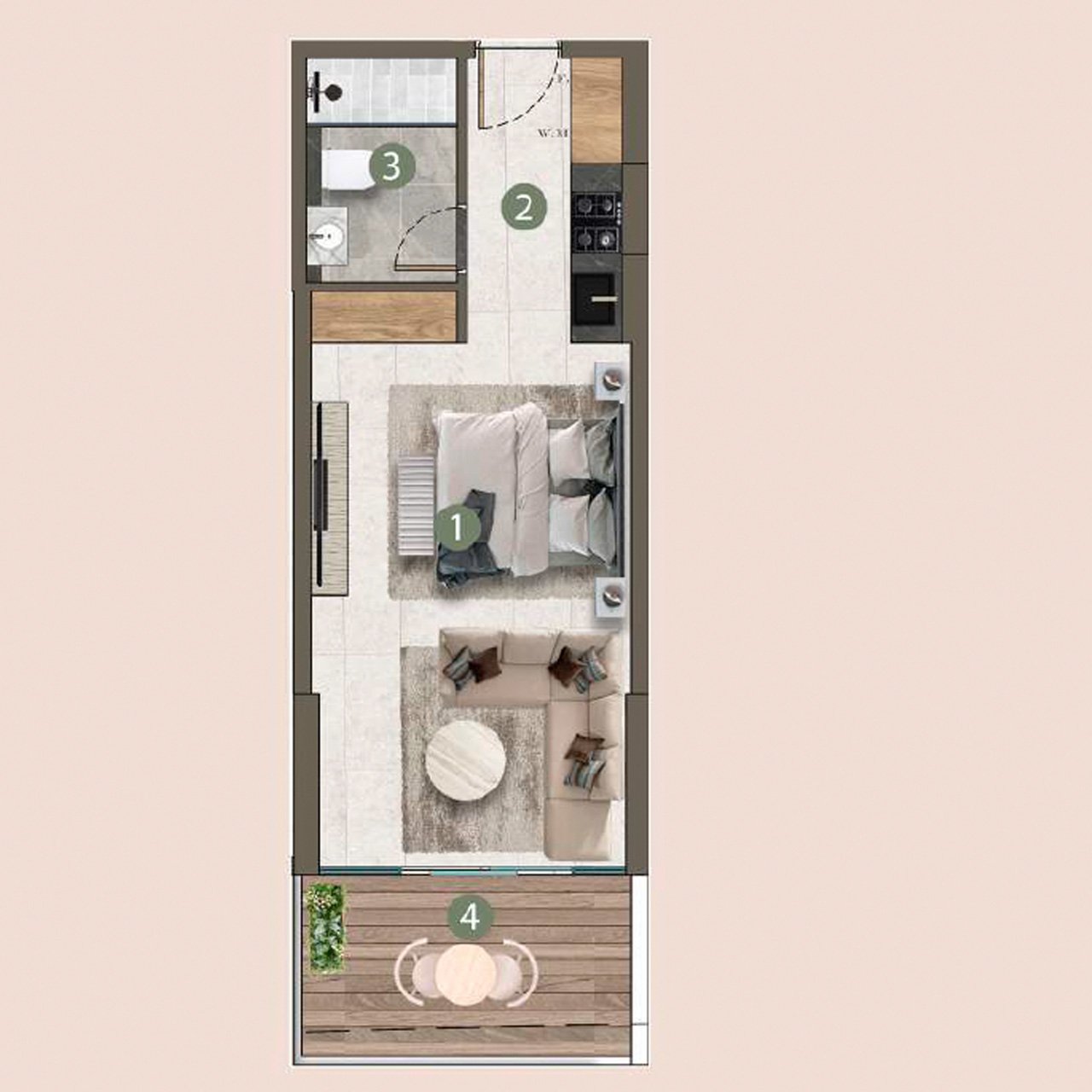 Lilian Residences studio