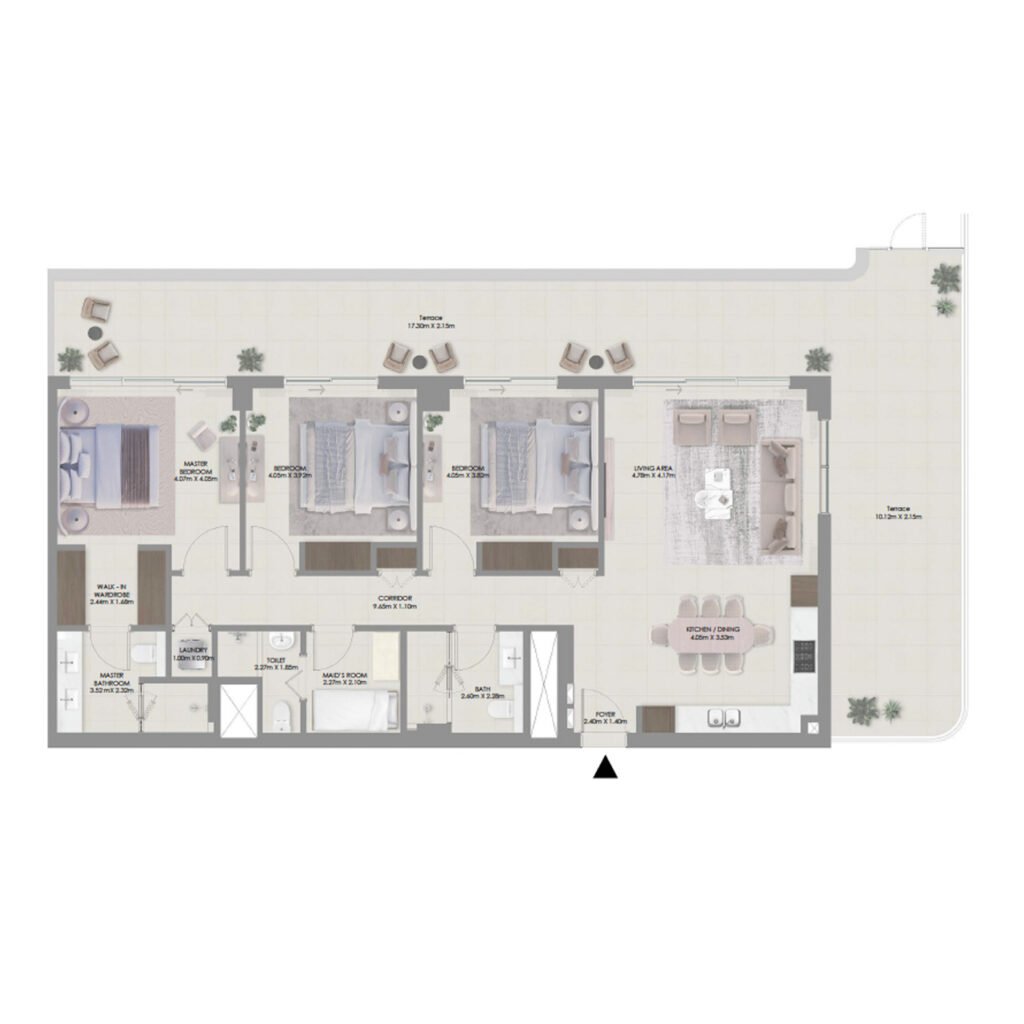Aurea by Emaar 3-BR Apartments