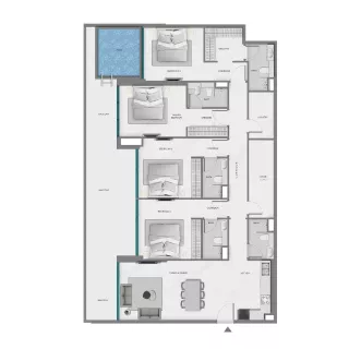 Ocean Crest 4-BR Apartments