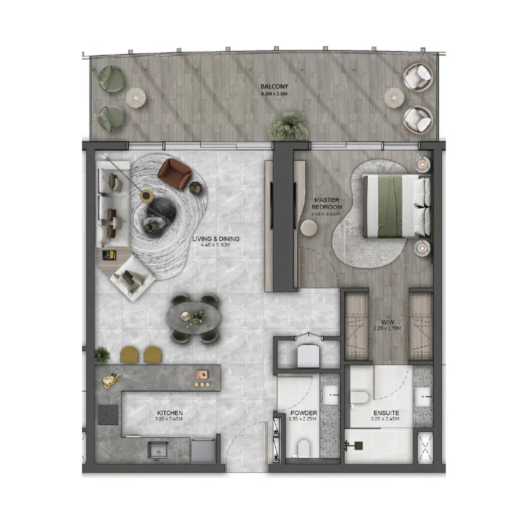 1 Bedroom Apartments