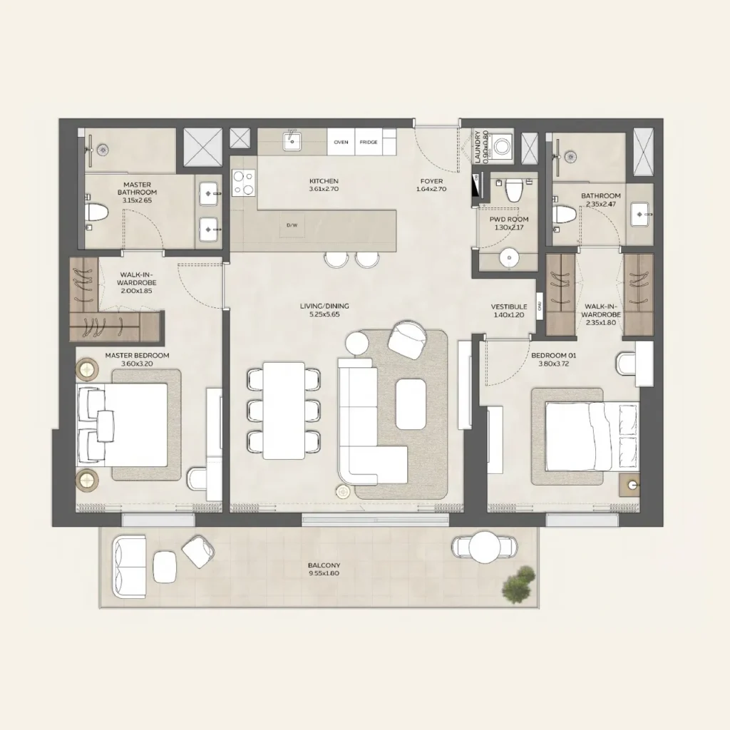 Expo Valley Views 2br