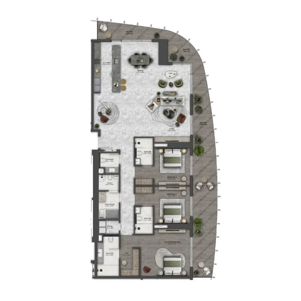 3 Bedroom Apartments Kanyon by BEYOND