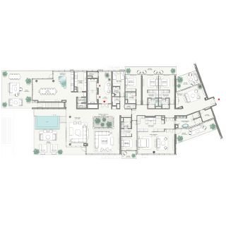 Palm Central Private Residences 5-BR Penthouse