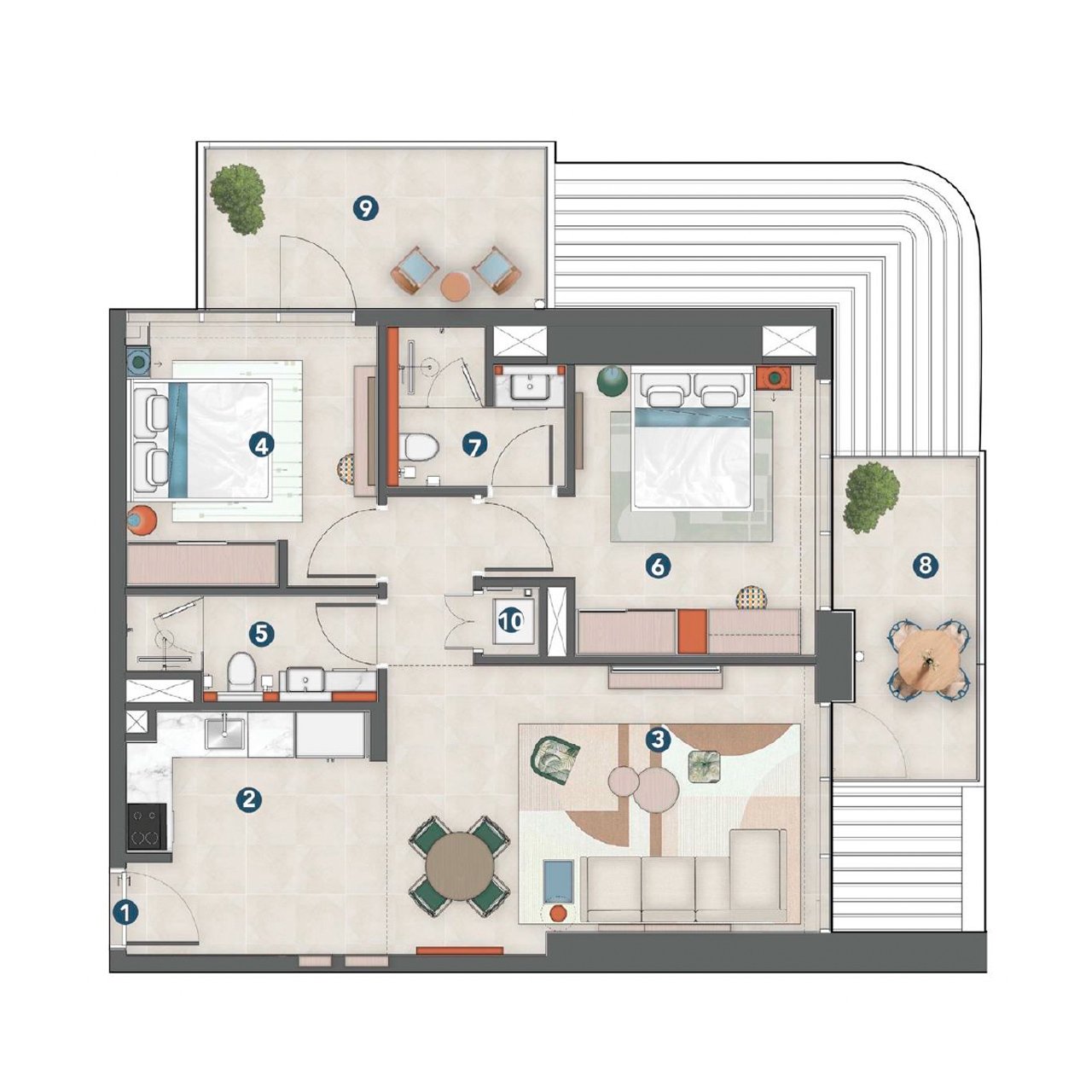 ROVE Home Meydan Horizon 1br
