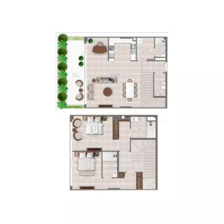 2-BR Duplexes FLU1D ONE