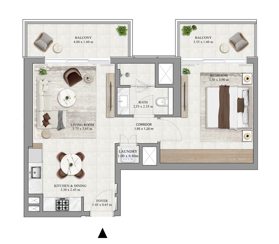 Greencrest 1-BR Apartments