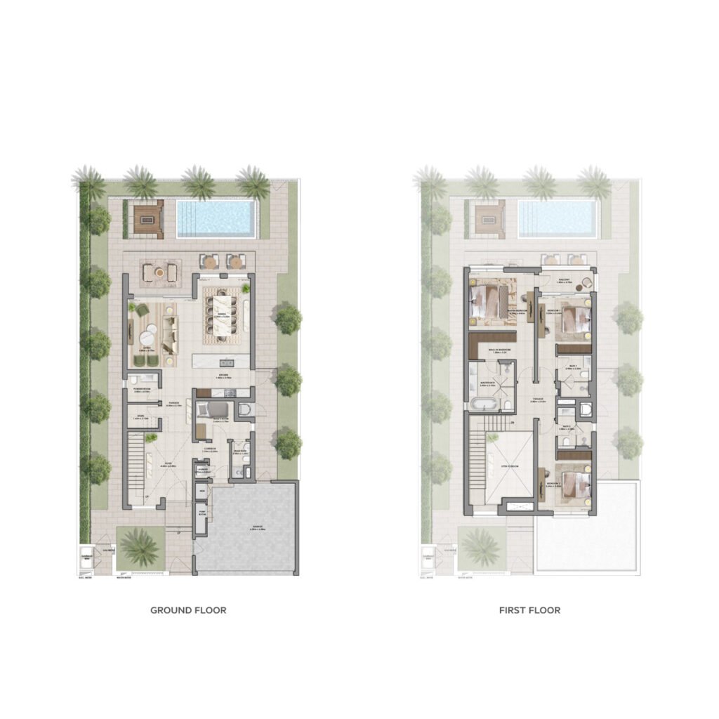 Serro 2 The Heights 3-BR Villas floor plan 