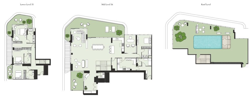 4-BR Penthouse floor plan Artistry One Residences