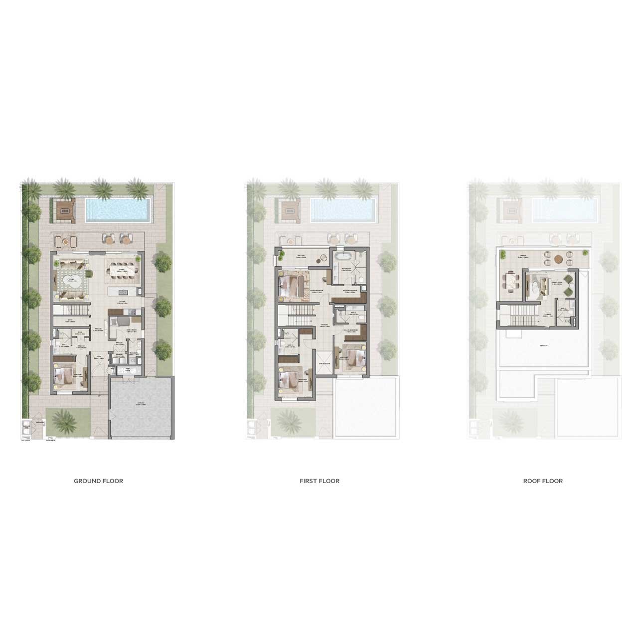 4 Bedroom Villas Serro the heights floor plan