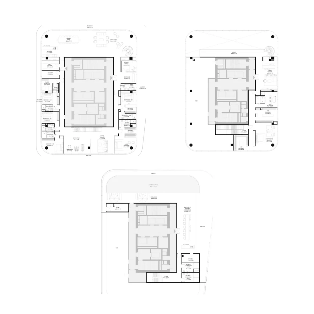 6-BR Sky Penthouse Inaura Hotels & Residences floor plan