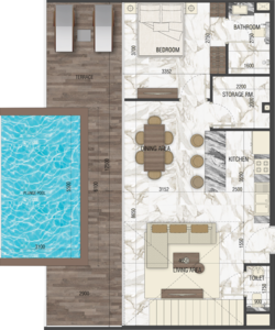 Sky Living Peace Homes Group 2br floor plan