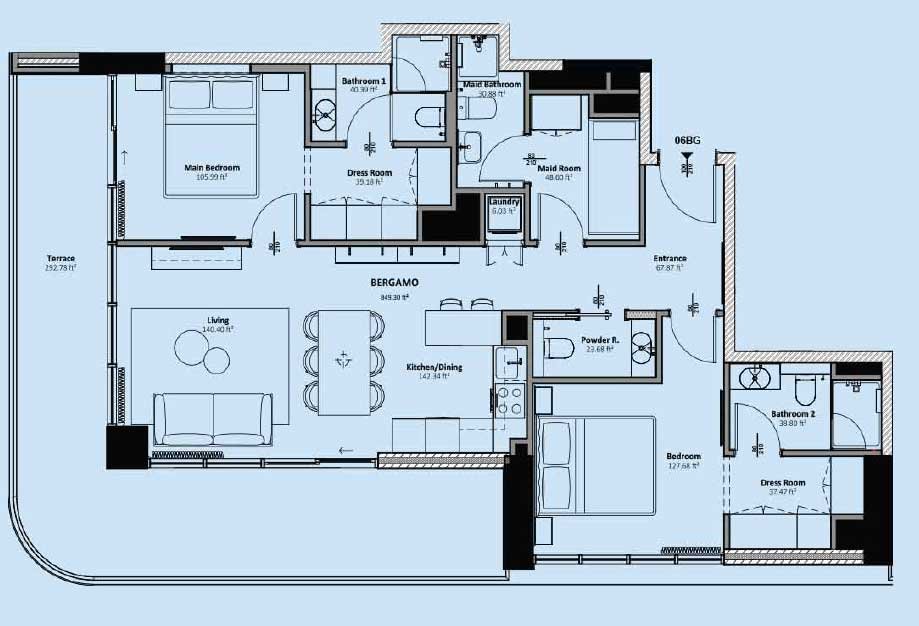 Livel Residenza 2br floor plan