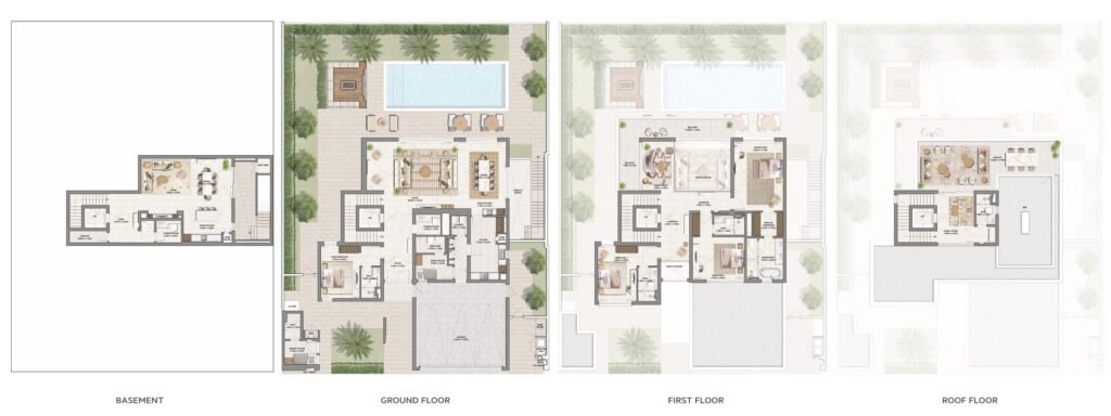 Palmiera Collective floor plan 4br villas