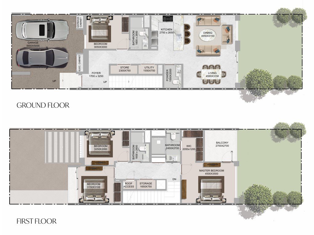 4 Bedroom Garden Villas floor plan The Brooks at Sobha Sanctuary