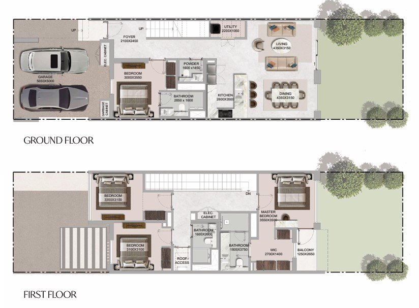 4 Bedroom Garden Villas The Greens at Sobha Sanctuary floor plan