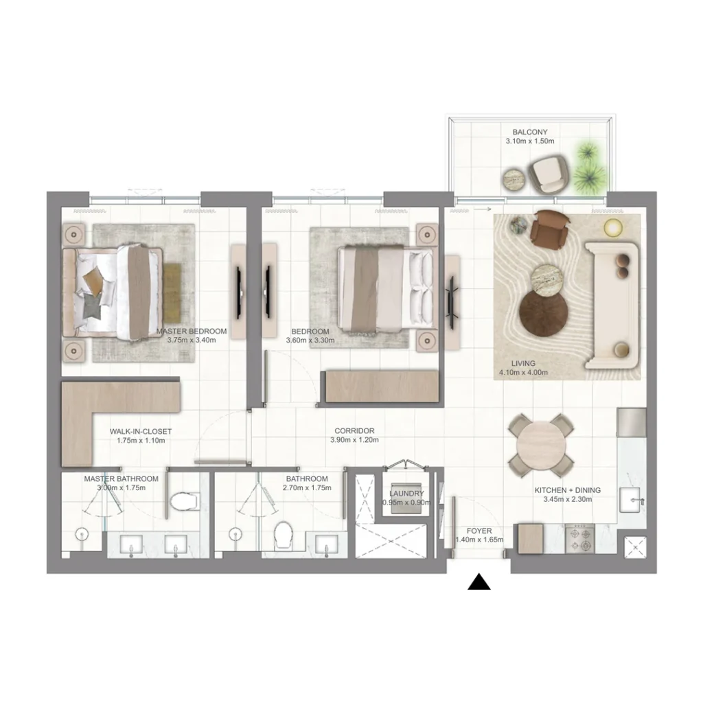 2 Bedroom Apartments Golf Vale by Emaar